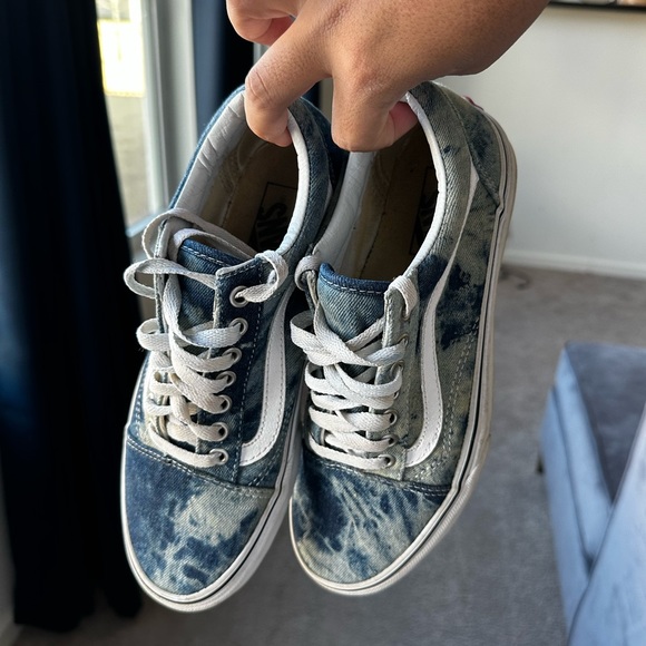 denim low top vans - Picture 1 of 3